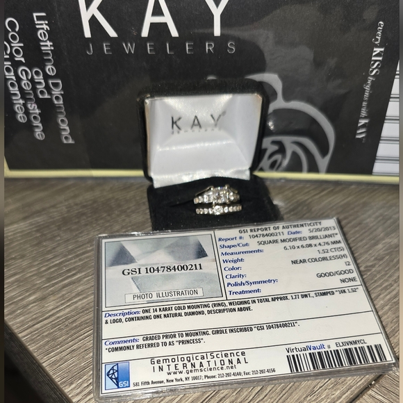 Bridal / Wedding Ring Set - 3 carats - Picture 3 of 9